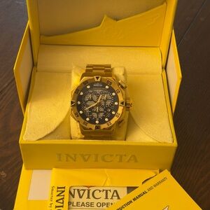 INVICTA
I-Force Chronograph Blue Dial 18kt Gold-plated Men's Watch